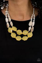 Load image into Gallery viewer, Seacoast Sunset Yellow Paparazzi Necklace