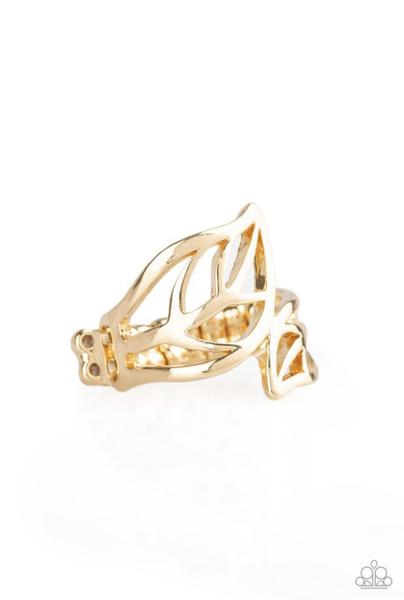 LEAF It All Behind - Gold Ring