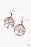 My TREEHOUSE Is Your TREEHOUSE - Copper - Tree of Life - Hoop Earrings