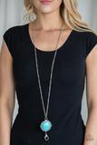 Load image into Gallery viewer, Desert Equinox - Blue Turquoise Stone - Lanyard

