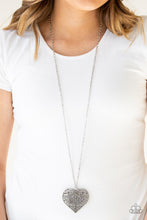 Load image into Gallery viewer, Classic Casanova - Silver - Heart Necklace &amp; Earrings
