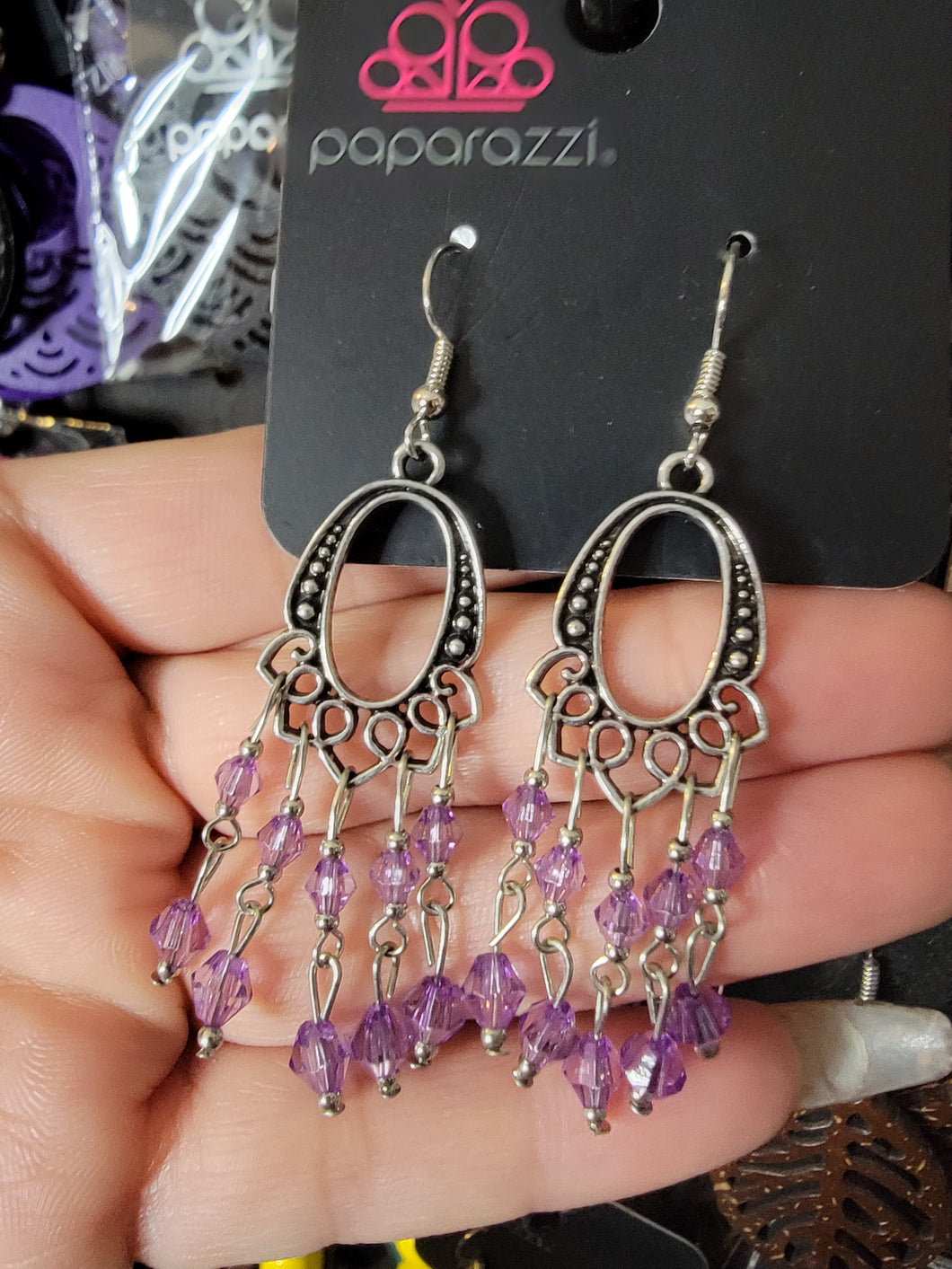Purple Medium Earrings