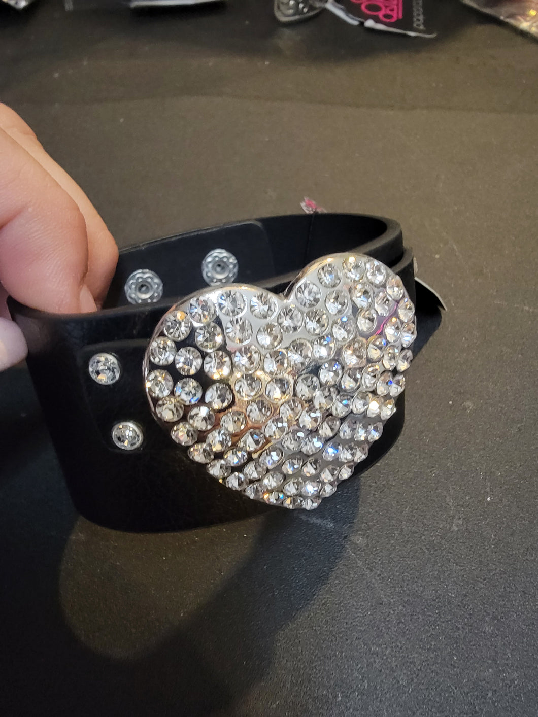 Flauntable Flirt Black Bracelet