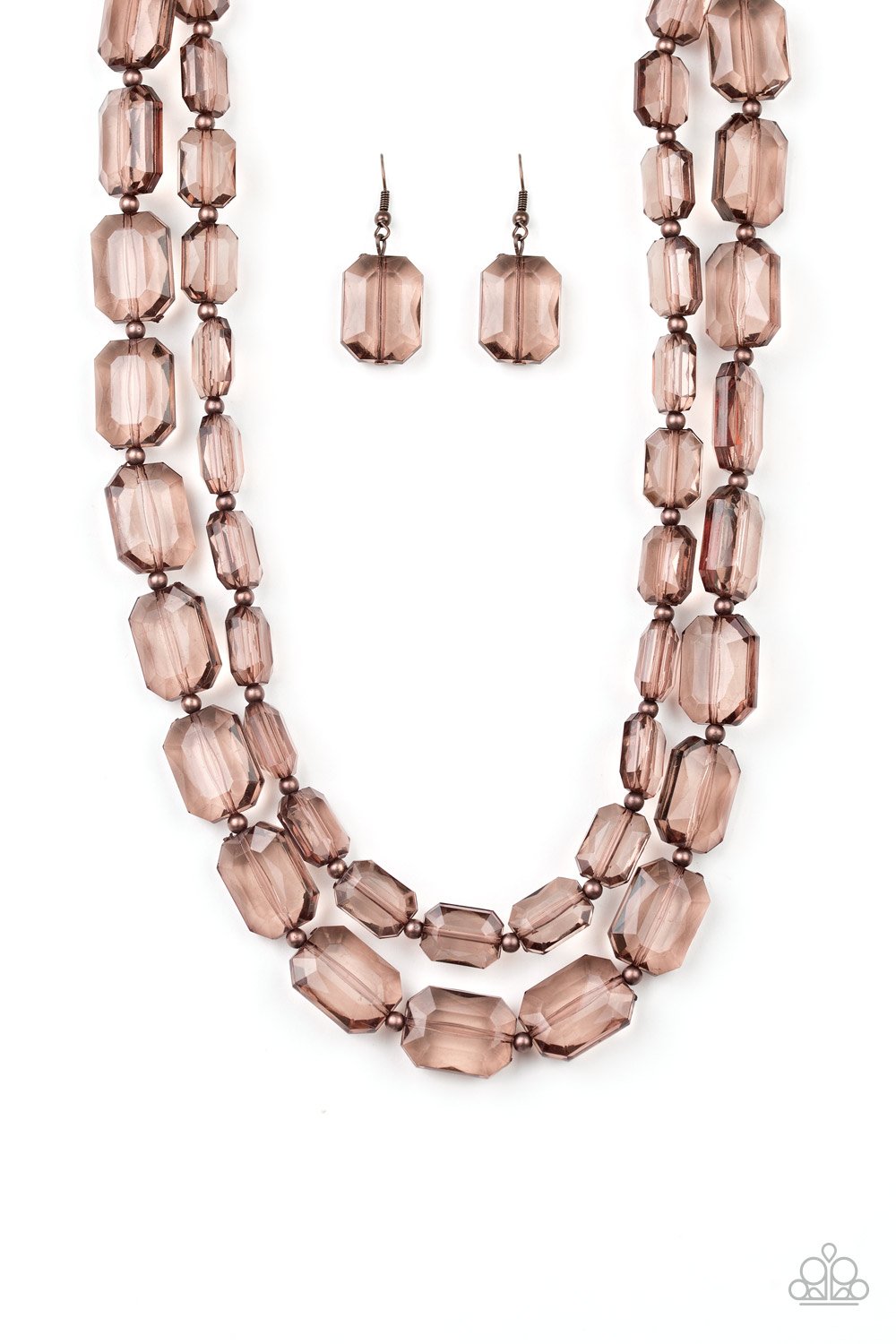 Ice Bank - Copper - Necklace & Earrings