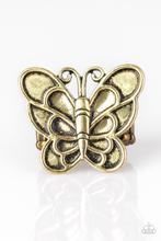 Sky High Butterfly Brass Ring 