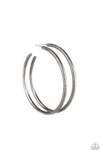 Load image into Gallery viewer, Double Or Nothing - Black Hoop Earring
