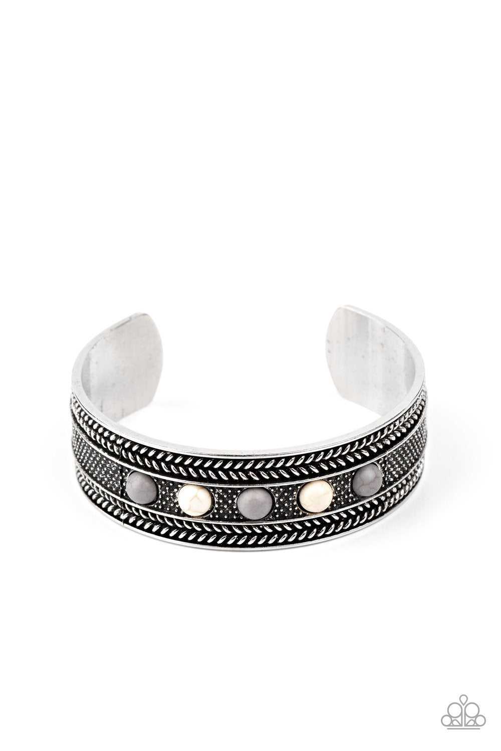 Quarry Quake - Silver - Cuff Bracelet