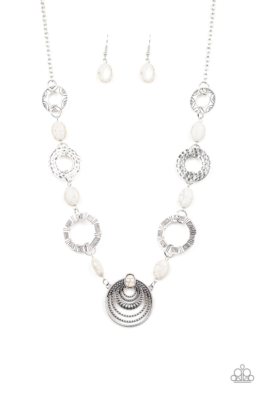 Zen Trend - white - Paparazzi necklace