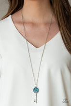 Load image into Gallery viewer, Key Keepsake - Blue Necklace 
