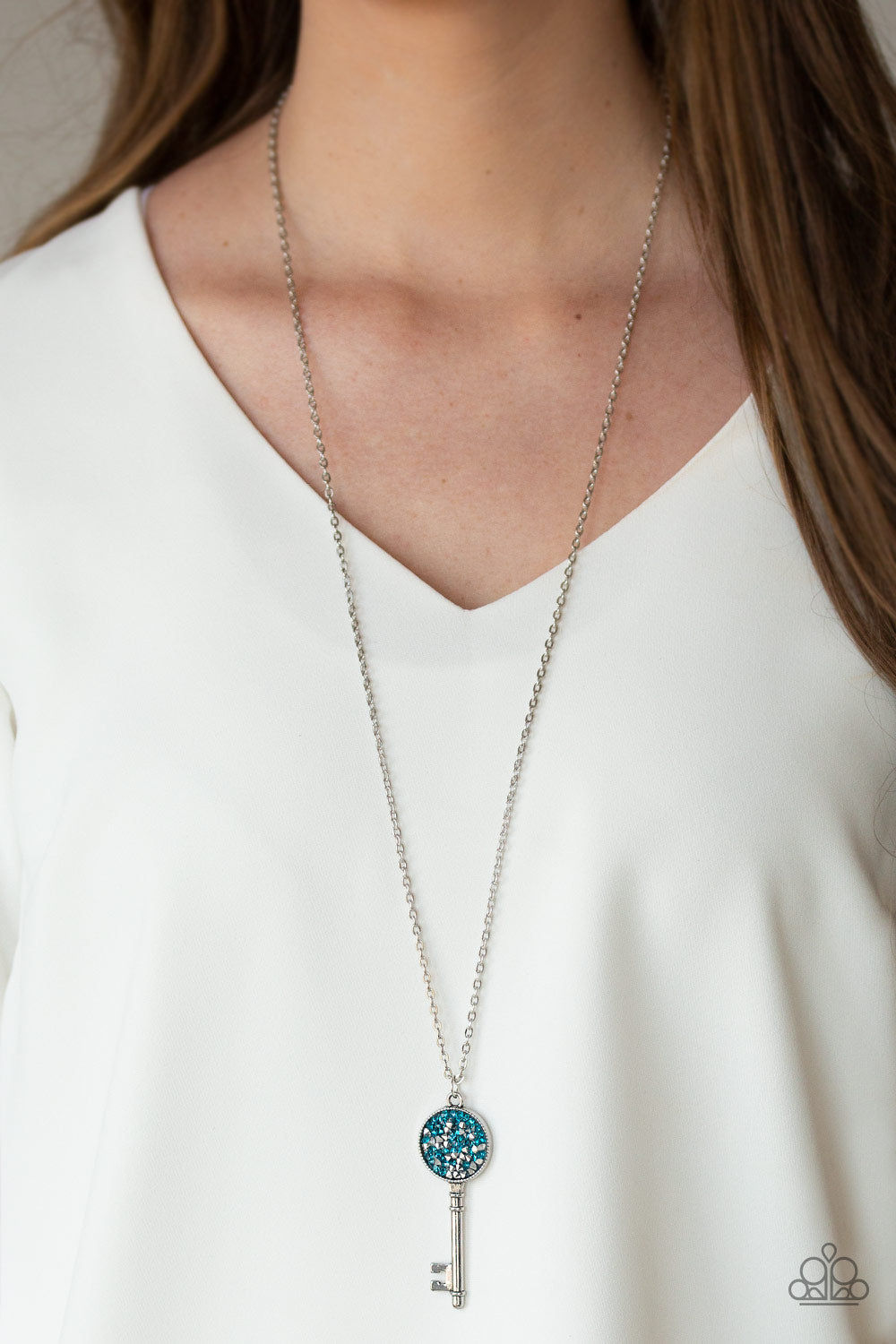 Key Keepsake - Blue Necklace 