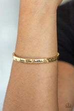 Load image into Gallery viewer, Love One Another - Gold Bracelet - Paparazzi Accessories

