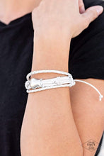 Load image into Gallery viewer, Lead Guitar - White Braided Leather Bracelet
