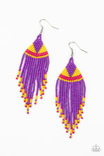 Load image into Gallery viewer, BEADazzle Me - Purple Earrings 
