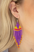 Load image into Gallery viewer, BEADazzle Me - Purple Earrings 
