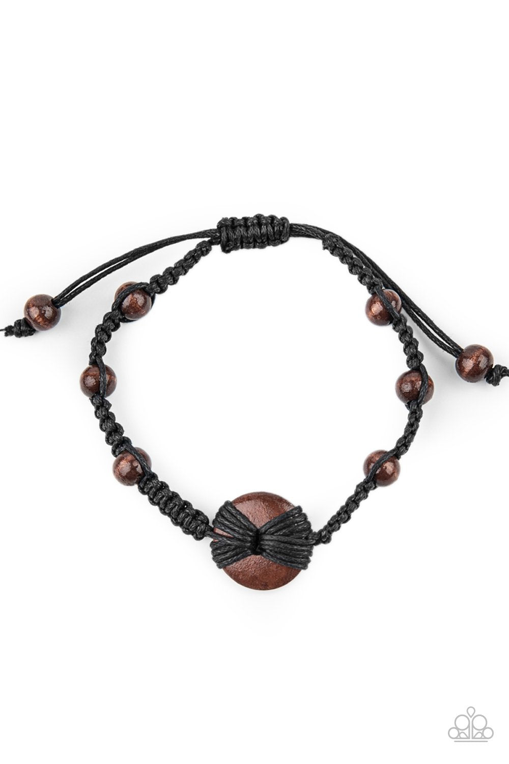 The Road KNOT Taken - Black- Sliding Knot Bracelet