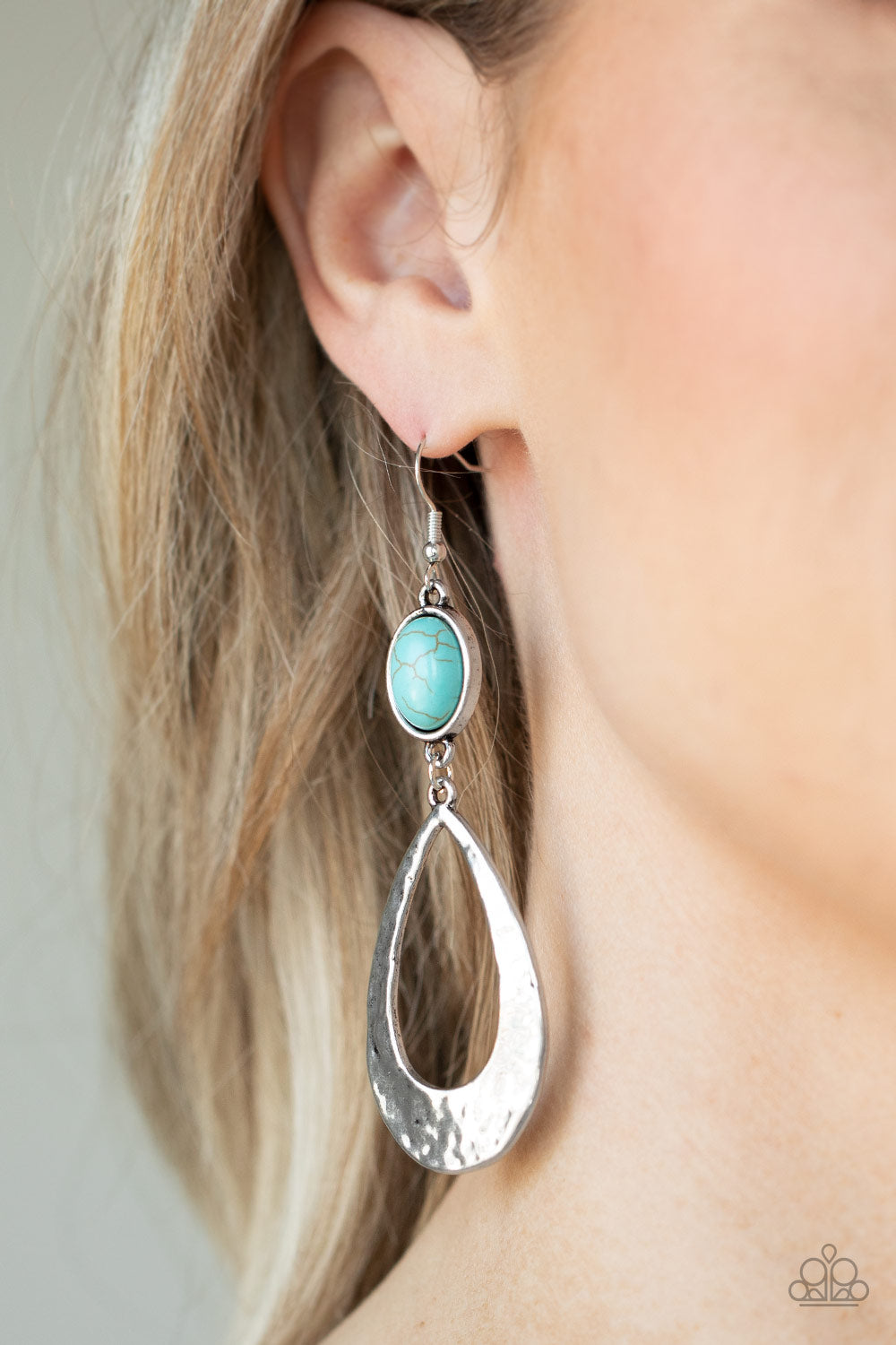 Badlands Baby - Blue Earrings 