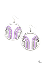 Load image into Gallery viewer, Delightfully Deco - Purple ♥ Earrings
