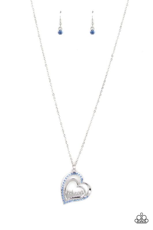 A Mothers Heart - Blue Necklace