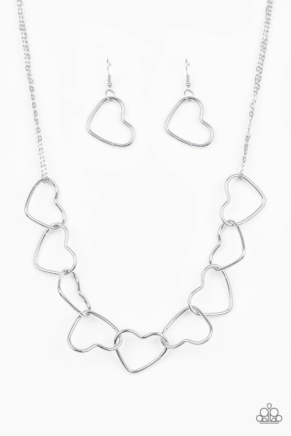 Unbreak My Heart - Silver - Necklace & Earrings