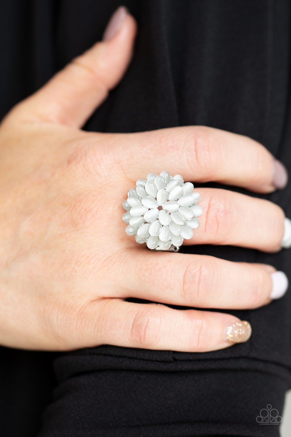 Bloomin Bloomer - White Cat's Eye Stones - Ring