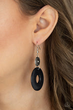 Load image into Gallery viewer, Earthy Epicenter - black - Paparazzi earrings
