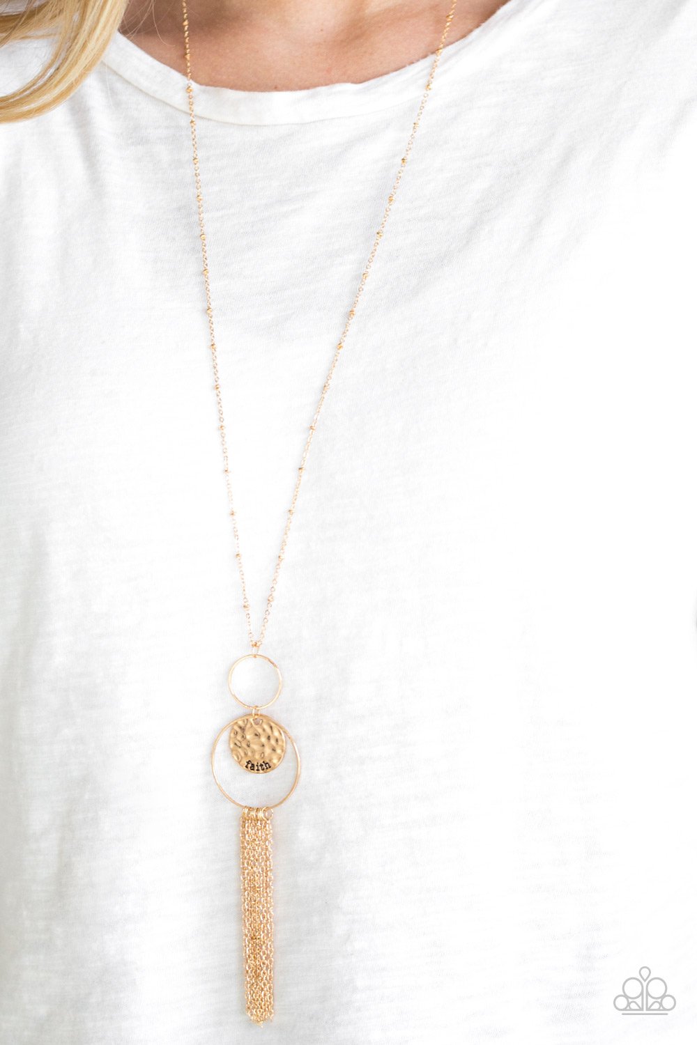 Faith Makes All Things Possible - gold - Paparazzi necklace