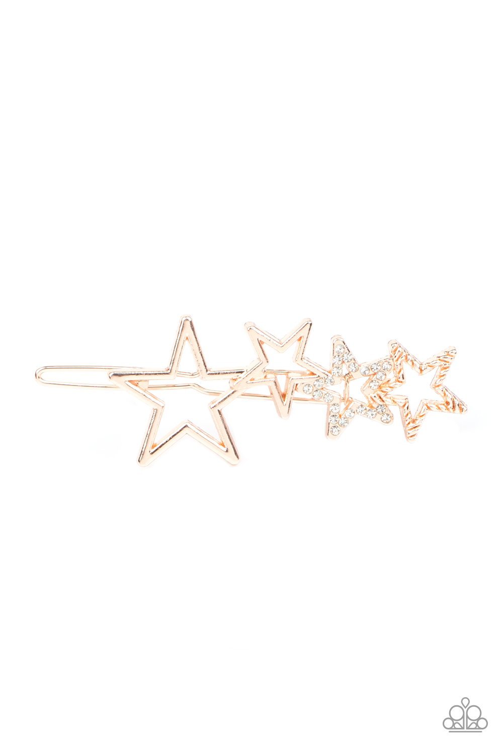 From STAR to Finish - gold - Paparazzi hair clip