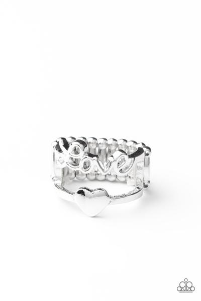 Heartstring Harmony - silver - Paparazzi ring