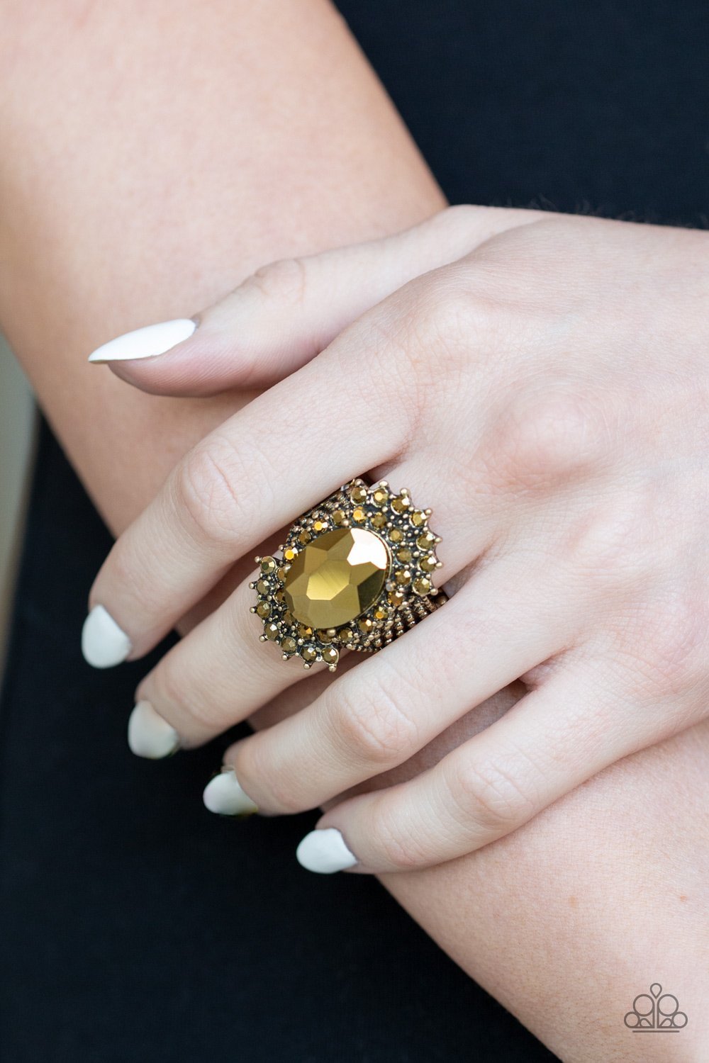 Him and HEIR - brass - Paparazzi ring