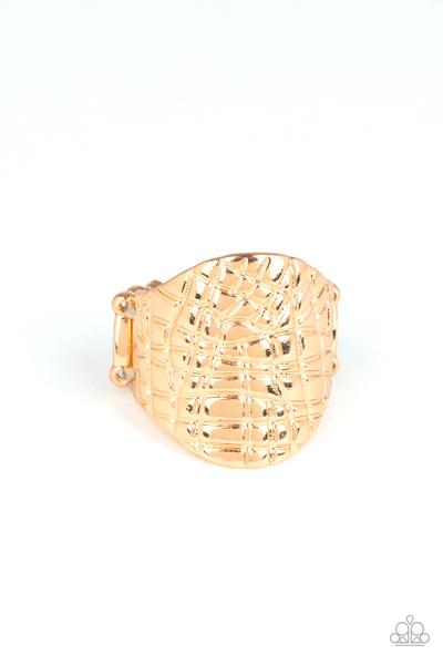 Metal Jungle - gold - Paparazzi ring