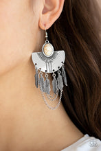 Load image into Gallery viewer, Sure Thing Chief - white - Paparazzi earrings
