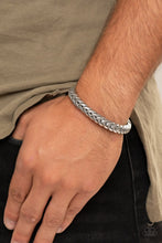 Load image into Gallery viewer, Tough as Nails - silver - Paparazzi mens bracelet
