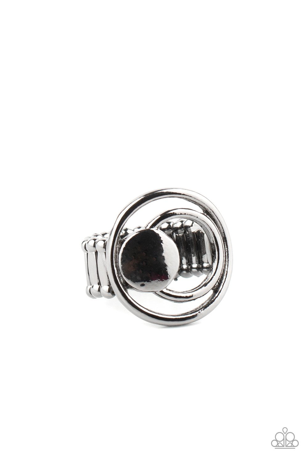 Edgy Eclipse - black - Paparazzi ring