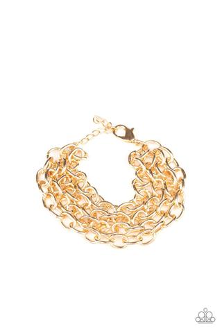 Fast Ball Gold Bracelet