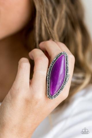 Mineral Mine Purple Paparazzi Ring