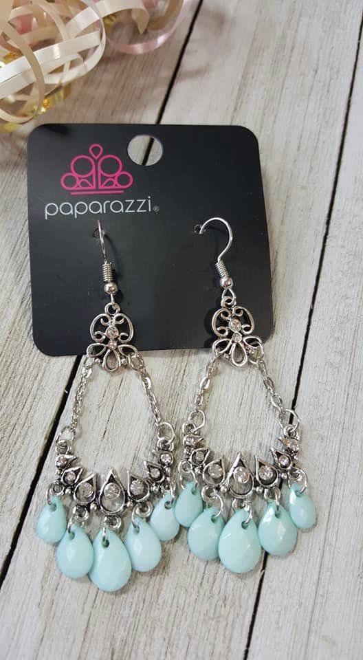 Malibu Sunset Blue Earrings 