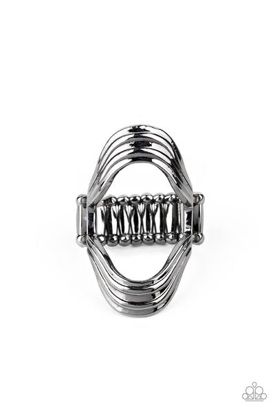 Keep An Open Mind - black - Paparazzi ring