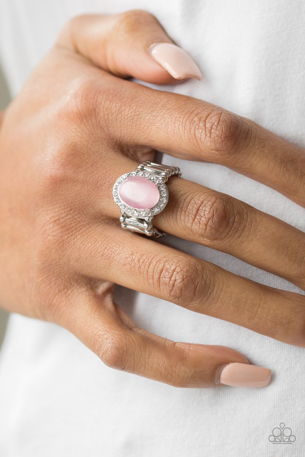 Laguna Luxury - pink - Paparazzi ring