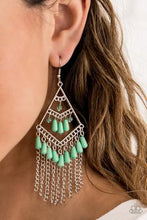 Load image into Gallery viewer, Trending Transcendence Green Earrings
